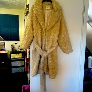 Lined teddy bear coat